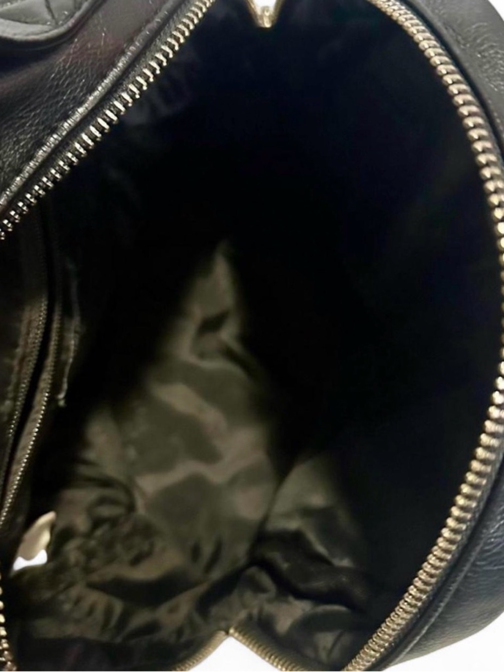 Black Quilted Backpack - Picture 3 of 3